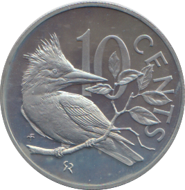 1973 PROOF 10 CENTS BRITISH VIRGIN ISLANDS