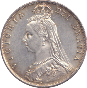 1887 HALFCROWN ( EF ) 1