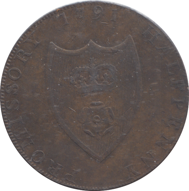 1791 SOUTHAMPTON HALFPENNY TOKEN