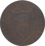1791 SOUTHAMPTON HALFPENNY TOKEN