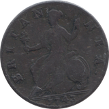 1743 HALFPENNY ( GF )
