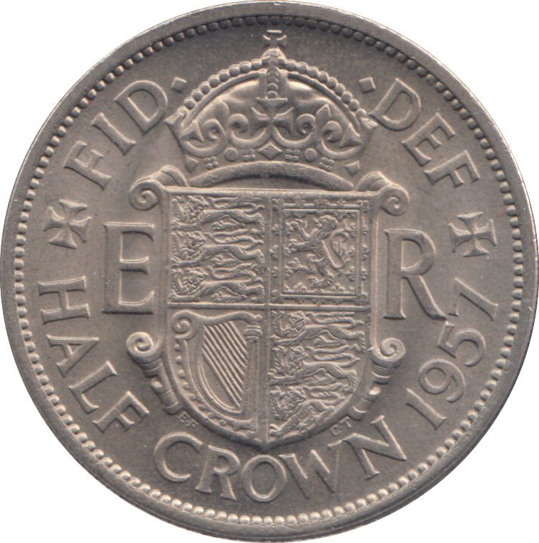 1957 HALFCROWN ( AUNC )