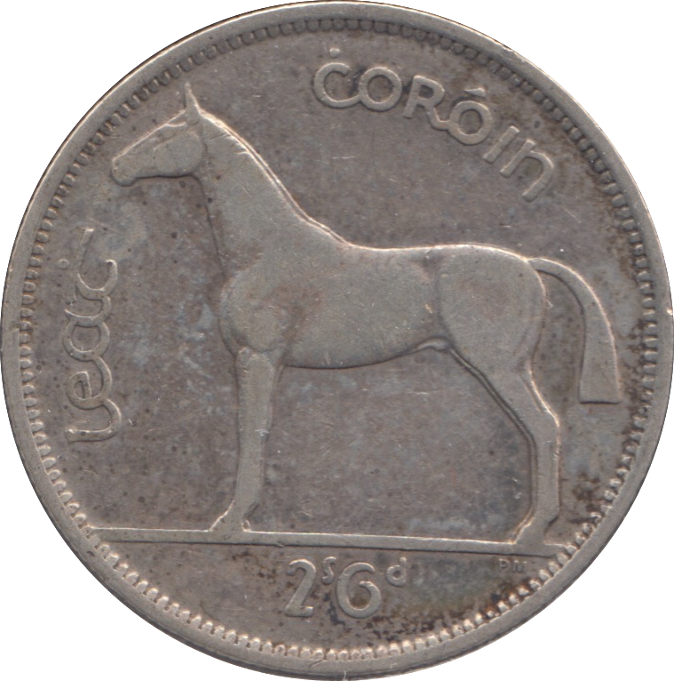 1939 SILVER IRELAND EIRE  HALF CROWN
