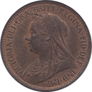 1896 HALFPENNY ( UNC )