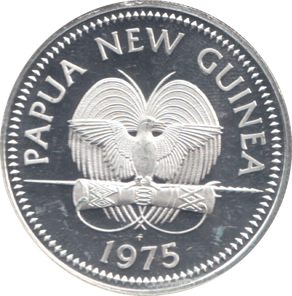 1975 SILVER 5 KINA PAPUA NEW GUINEA