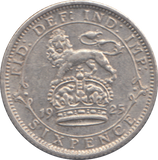 1925 SIXPENCE ( AUNC )