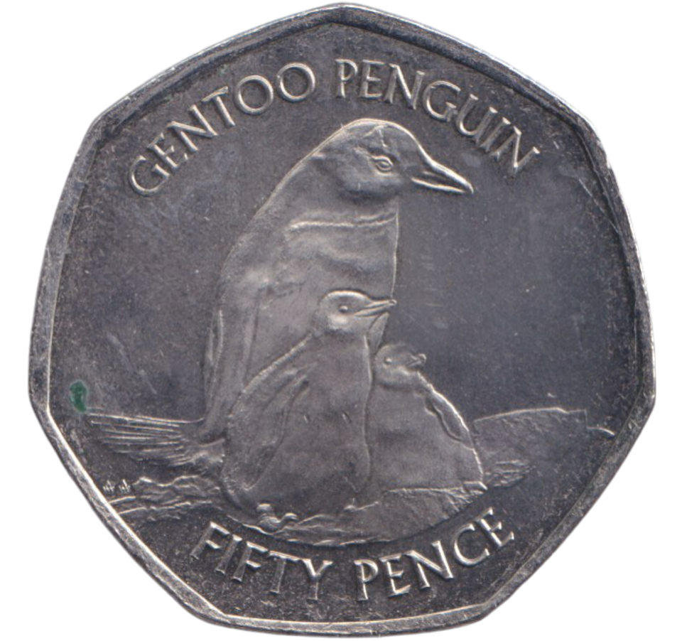 2021 50P PENGUIN FALKLANDS ISLAND
