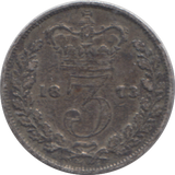1873 THREEPENCE ( VF )