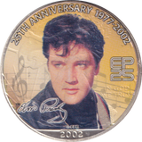 2002 SILVER DOLLAR ELVIS PRESLEY COLOURED USA