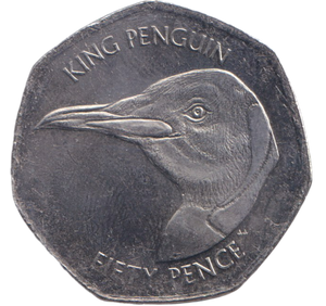 2021 50P KING PENGUIN FALKLANDS ISLAND
