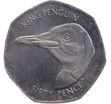 2021 50P KING PENGUIN FALKLANDS ISLAND