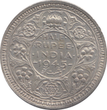 1945 SILVER INDIA HALF RUPEE