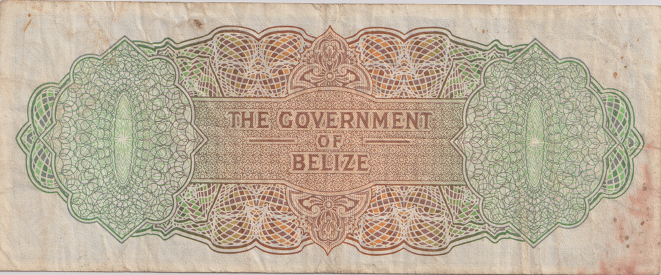 1974 TEN DOLLARS BELIZE BANKNOTE REF-1770