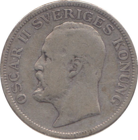1907 SILVER SWEDEN KORONA