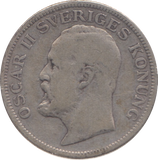 1907 SILVER SWEDEN KORONA