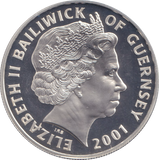 2001 SILVER PROOF FIVE POUND CENTURY OF MONARCHY