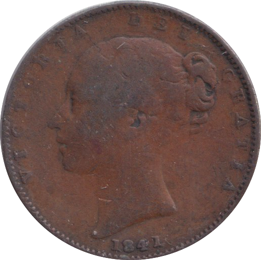 1841 FARTHING ( FINE )