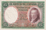 1931 25 PESTAS BANKNOTE SPAIN REF-1639