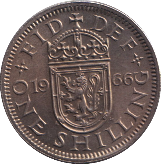 1966 SCOTTISH SHILLING ( UNC )