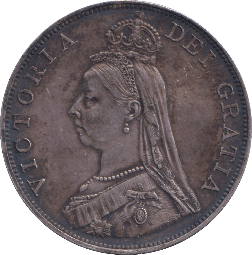 1887 DOUBLE FLORIN ( EF )