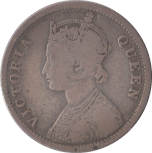 1862 QUARTER RUPEE INDIA
