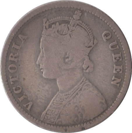 1862 QUARTER RUPEE INDIA