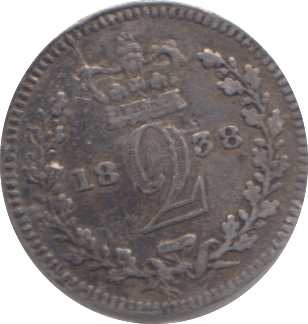 1838 MAUNDY TWOPENCE ( GF )