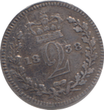 1838 MAUNDY TWOPENCE ( GF )