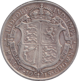 1915 HALFCROWN ( VF )