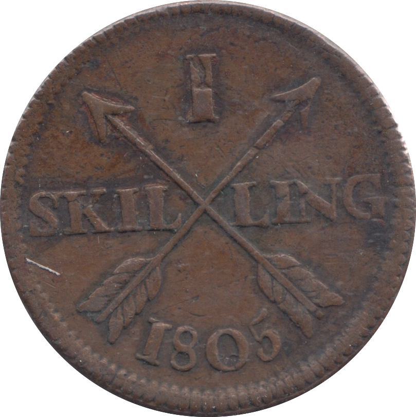 1805 SWEDEN SHILLING