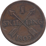 1805 SWEDEN SHILLING