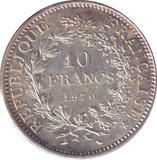 1970 SILVER 10 FRANC FRANCE