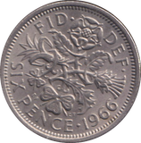 1966 SIXPENCE ( UNC )