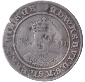 1551 SILVER SHILLING EDWARD VI