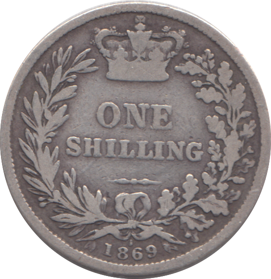 1869 SHILLING ( FINE )