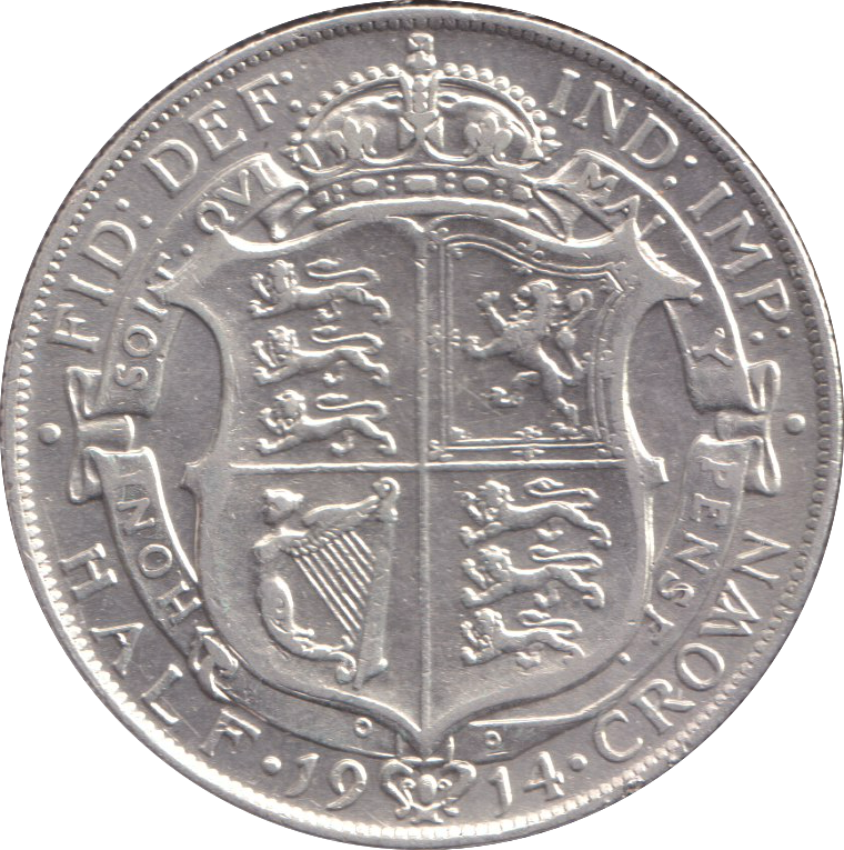 1914 HALFCROWN ( GF )