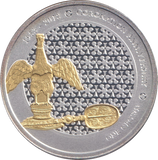 2018 CORONATION ANNIVERSARY SILVER PLATED FIVE POUND TRISTAN DA CUNHA