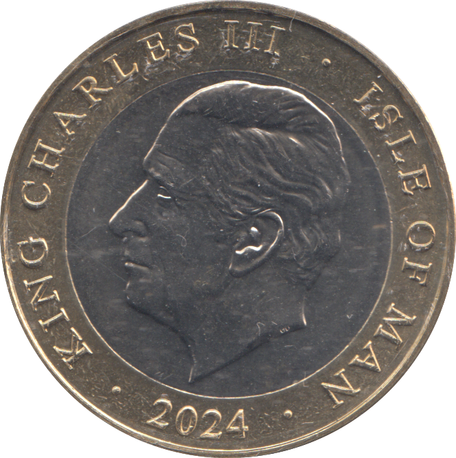 2024 TWO POUNDS ISLAND OF MAN BU