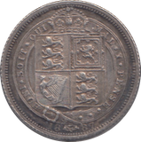 1887 SIX PENCE ( VF )