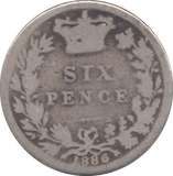 1886 SIXPENCE ( NF )