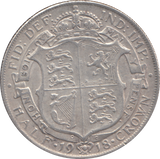 1918 HALFCROWN ( VF )