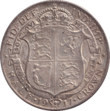 1917 HALFCROWN ( AUNC )