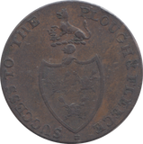 1795 BURRY HALFPENNY TOKEN