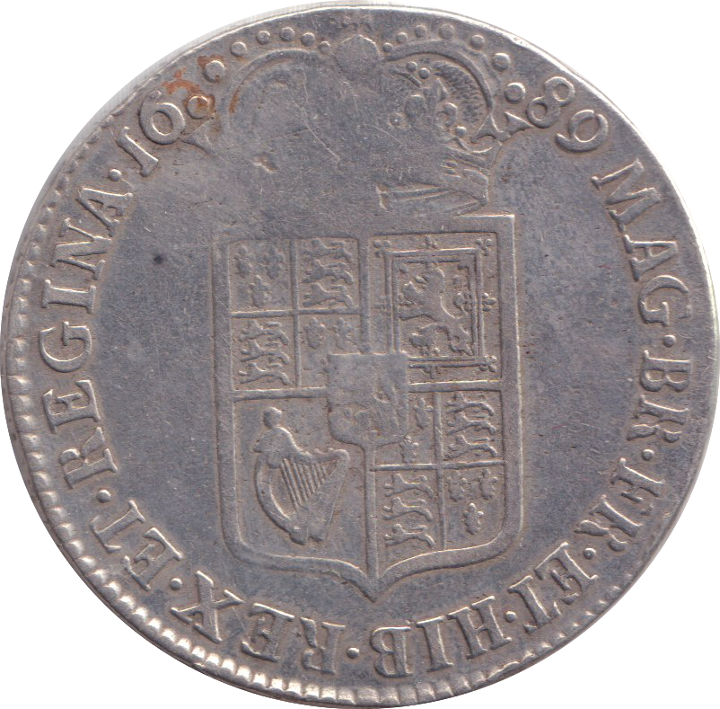 1689 HALFCROWN CEALNED ( GF )