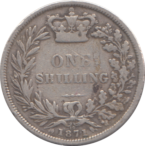1871 SHILLING ( FINE )