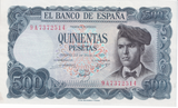 1971 500 PESTAST SPAIN BANKNOTE REF-1858