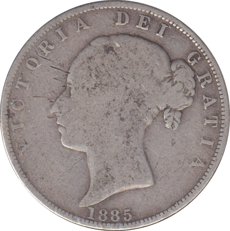 1885 HALFCROWN ( NF ) 1
