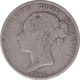 1885 HALFCROWN ( NF ) 1
