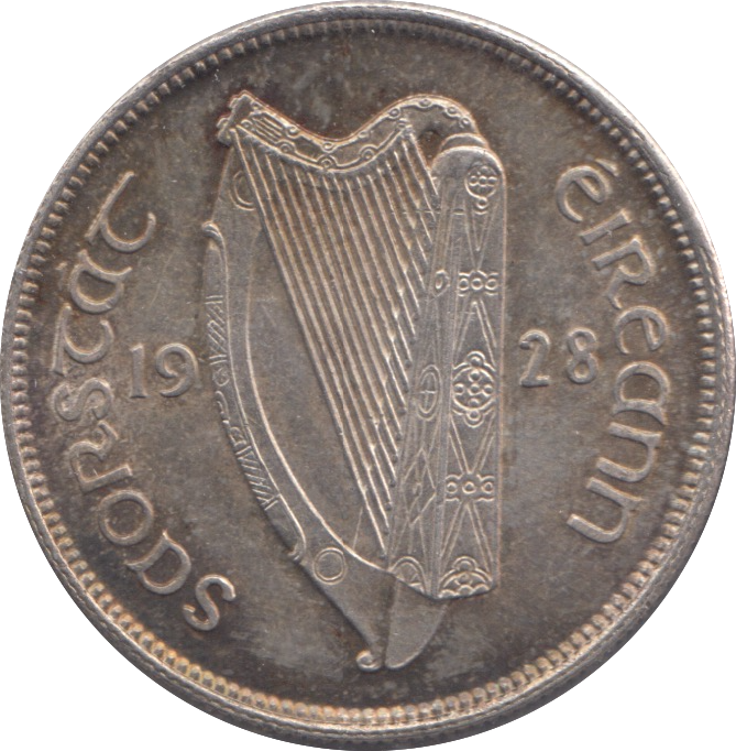 1928 SILVER IRELAND EIRE 2 SHILLING