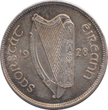 1928 SILVER IRELAND EIRE 2 SHILLING